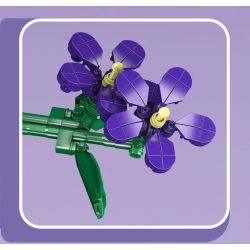 MouldKing 24014 Mould King 24014 non  HOA VIOLET bộ đồ chơi xếp lắp ráp ghép mô hình Flowers FLOWER WORLD VIOLET 145 khối