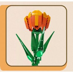 MouldKing 24013 Mould King 24013 non  HOA TULIP bộ đồ chơi xếp lắp ráp ghép mô hình Flowers FLOWER WORLD TULIP 132 khối