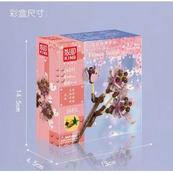 MouldKing 24011 Mould King 24011 non  HOA ANH ĐÀO bộ đồ chơi xếp lắp ráp ghép mô hình Flowers FLOWER WORLD CHERRY BLOSSOMS 108 khối