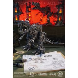 INSPIRE QD66002 66002 non  CINDERSTEEL SWORD CƠ KHÍ SPINOSAURUS bộ đồ chơi xếp lắp ráp ghép mô hình AGILITY