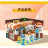 ZHEGAO DZ6028 6028 non  CỬA HÀNG BÁNH MÌ KẸP THỊT bộ đồ chơi xếp lắp ráp ghép mô hình Girl BURGER JOINT Con Gái 652 khối