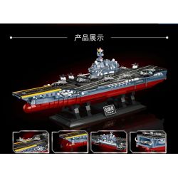 ZHEGAO DZ5001 5001 non  TÀU SÂN BAY ARES bộ đồ chơi xếp lắp ráp ghép mô hình Military Army Quân Sự Bộ Đội 1560 khối