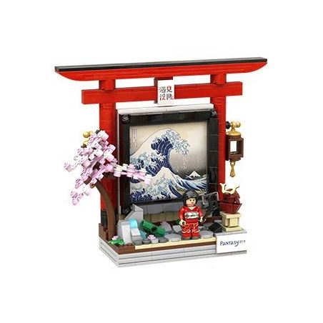 PANTASY 86202 non  GẶP GỠ PHÒNG TRƯNG BÀY NGHỆ THUẬT UKIYO bộ đồ chơi xếp lắp ráp ghép mô hình Art 500 khối