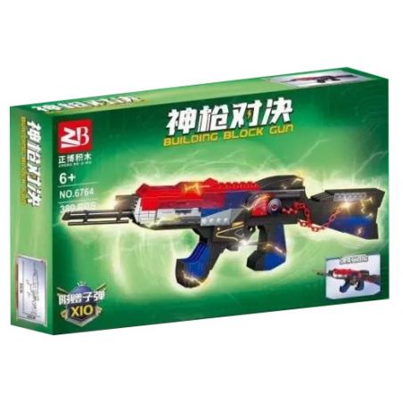 FAIR 6764 non  SÚNG PHÓNG AK47 bộ đồ chơi xếp lắp ráp ghép mô hình 389 khối