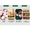 JAKI JK2727 2727 non  ĐĨA THỊT FENGYING PEONY bộ đồ chơi xếp lắp ráp ghép mô hình Flowers PLANTE Hoa