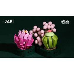 JAKI JK2727 2727 non  ĐĨA THỊT FENGYING PEONY bộ đồ chơi xếp lắp ráp ghép mô hình Flowers PLANTE Hoa