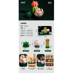 JAKI JK2726 2726 non  ĐĨA THỊT XIAN YU BITAO bộ đồ chơi xếp lắp ráp ghép mô hình Flowers PLANTE Hoa