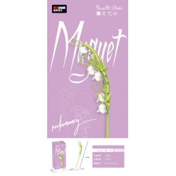 Decool 52038 52039 Jisi 52038 52039 non  XƯỞNG HOA LILY CỦA THUNG LŨNG bộ đồ chơi xếp lắp ráp ghép mô hình Flowers FLOWERART STUDIO