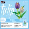 Decool 52035 52036 Jisi 52035 52036 non  WORKSHOP HOA TULIP PHIÊN BẢN NGỌC TRAI TRONG SUỐT bộ đồ chơi xếp lắp ráp ghép mô hình Flowers FLOWERART STUDIO