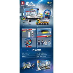 SEMBO 203335 non  TRUNG TÂM NGHIÊN CỨU VÀ PHÁT TRIỂN TÀU CON THOI bộ đồ chơi xếp lắp ráp ghép mô hình Space Thám Hiểm Không Gian 711 khối