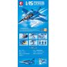 SEMBO 202187 non  MÁY BAY HUẤN LUYỆN NÂNG CAO L-15 FALCON bộ đồ chơi xếp lắp ráp ghép mô hình Military Army L-15 FALCON ADVANCED TRAINER Quân Sự Bộ Đội 793 khối
