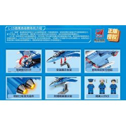 SEMBO 202187 non  MÁY BAY HUẤN LUYỆN NÂNG CAO L-15 FALCON bộ đồ chơi xếp lắp ráp ghép mô hình Military Army L-15 FALCON ADVANCED TRAINER Quân Sự Bộ Đội 793 khối