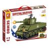 SEMBO 207008 non  XE TĂNG HẠNG TRUNG M4 bộ đồ chơi xếp lắp ráp ghép mô hình Military Army Quân Sự Bộ Đội 649 khối