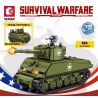 SEMBO 207008 non  XE TĂNG HẠNG TRUNG M4 bộ đồ chơi xếp lắp ráp ghép mô hình Military Army Quân Sự Bộ Đội 649 khối