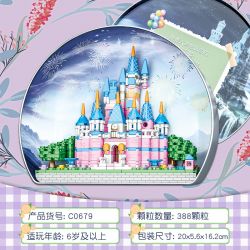 WOMA C0679 0679 non  LÂU ĐÀI CỔ TÍCH TƯỞNG TƯỢNG bộ đồ chơi xếp lắp ráp ghép mô hình 388 khối