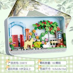 WOMA C0672 0672 non  VƯỜN CHIỀU bộ đồ chơi xếp lắp ráp ghép mô hình 192 khối