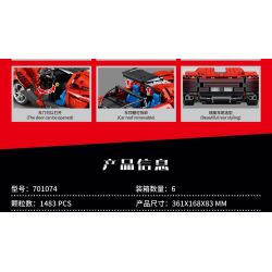 SEMBO 701074 non  TÍCH LŨY VŨ KHÍ 701074 tỷ lệ 1:14 bộ đồ chơi xếp lắp ráp ghép mô hình  Kỹ Thuật Công Nghệ Cao Mô Hình Phương Tiện 1483 khối