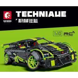 SEMBO 701025 non  TÍCH LŨY VŨ KHÍ XE THỂ THAO THÂN RỘNG tỷ lệ 1:10 bộ đồ chơi xếp lắp ráp ghép mô hình  Kỹ Thuật Công Nghệ Cao Mô Hình Phương Tiện 2671 khối