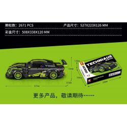SEMBO 701025 non  TÍCH LŨY VŨ KHÍ XE THỂ THAO THÂN RỘNG tỷ lệ 1:10 bộ đồ chơi xếp lắp ráp ghép mô hình  Kỹ Thuật Công Nghệ Cao Mô Hình Phương Tiện 2671 khối