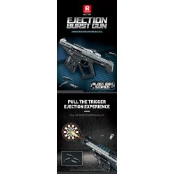 REOBRIX 77007 non  SÚNG NỔ PHÓNG bộ đồ chơi xếp lắp ráp ghép mô hình  EJECTION BURST GUN SUBMACHINE Kỹ Thuật Công Nghệ Cao Mô Hình Phương Tiện 1508 khối