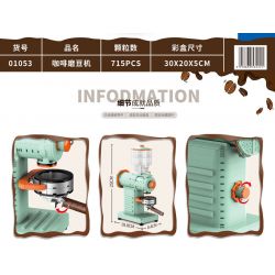 ZHEGAO 01053 non  MÁY XAY CÀ PHÊ bộ đồ chơi xếp lắp ráp ghép mô hình Creator Expert Chuyên Gia Sáng Tạo 715 khối
