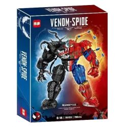 LEDUO K076139 076139 non  SYMBIOTE NHỆN ĐỘC bộ đồ chơi xếp lắp ráp ghép mô hình Spider-Man VENOM-SPIDER Người Nhện 816 khối