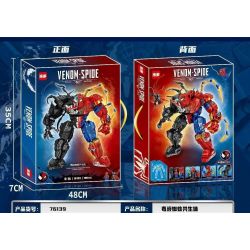 LEDUO K076139 076139 non  SYMBIOTE NHỆN ĐỘC bộ đồ chơi xếp lắp ráp ghép mô hình Spider-Man VENOM-SPIDER Người Nhện 816 khối