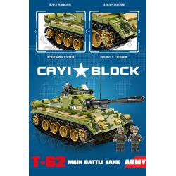 CAYI 22009 non  XE TĂNG CHIẾN ĐẤU CHỦ LỰC T62 TRONG THẾ II bộ đồ chơi xếp lắp ráp ghép mô hình Military Army T-62 MAIN BATTLE TANK Quân Sự Bộ Đội 427 khối