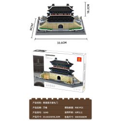 WANGE 5240 non  CỔNG SUNGNYEMUN NAMDAEMUN SEOUL HÀN QUỐC bộ đồ chơi xếp lắp ráp ghép mô hình Buildings 900 khối
