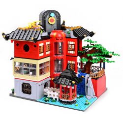 KEEPPLEY K18003 18003 non  VƯỜN HERMECCA bộ đồ chơi xếp lắp ráp ghép mô hình Modular Buildings NEW CHINESE STYLE STREETSCAPE Mô Hình Nhà Cửa 1962 khối
