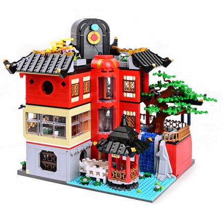 KEEPPLEY K18003 18003 non  VƯỜN HERMECCA bộ đồ chơi xếp lắp ráp ghép mô hình Modular Buildings NEW CHINESE STYLE STREETSCAPE Mô Hình Nhà Cửa 1962 khối