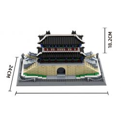 WANGE 5240 non  CỔNG SUNGNYEMUN NAMDAEMUN SEOUL HÀN QUỐC bộ đồ chơi xếp lắp ráp ghép mô hình Buildings 900 khối