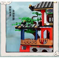 KEEPPLEY K18003 18003 non  VƯỜN HERMECCA bộ đồ chơi xếp lắp ráp ghép mô hình Modular Buildings NEW CHINESE STYLE STREETSCAPE Mô Hình Nhà Cửa 1962 khối