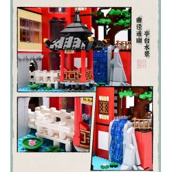 KEEPPLEY K18003 18003 non  VƯỜN HERMECCA bộ đồ chơi xếp lắp ráp ghép mô hình Modular Buildings NEW CHINESE STYLE STREETSCAPE Mô Hình Nhà Cửa 1962 khối