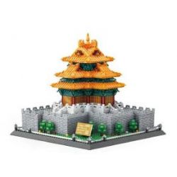 WANGE 5239 non  GÓC THÁP CỦA TỬ CẤM THÀNH BẮC KINH TRUNG QUỐC bộ đồ chơi xếp lắp ráp ghép mô hình Buildings 1252 khối