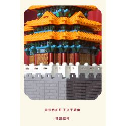 WANGE 5239 non  GÓC THÁP CỦA TỬ CẤM THÀNH BẮC KINH TRUNG QUỐC bộ đồ chơi xếp lắp ráp ghép mô hình Buildings 1252 khối