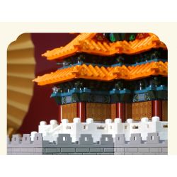 WANGE 5239 non  GÓC THÁP CỦA TỬ CẤM THÀNH BẮC KINH TRUNG QUỐC bộ đồ chơi xếp lắp ráp ghép mô hình Buildings 1252 khối