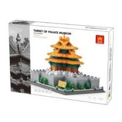 WANGE 5239 non  GÓC THÁP CỦA TỬ CẤM THÀNH BẮC KINH TRUNG QUỐC bộ đồ chơi xếp lắp ráp ghép mô hình Buildings 1252 khối