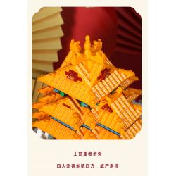 WANGE 5239 non  GÓC THÁP CỦA TỬ CẤM THÀNH BẮC KINH TRUNG QUỐC bộ đồ chơi xếp lắp ráp ghép mô hình Buildings 1252 khối