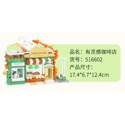 WEKKI 516602 non  QUÁN CÀ PHÊ ĐẦY CẢM HỨNG bộ đồ chơi xếp lắp ráp ghép mô hình Creator HAVE AN IDEA Sáng Tạo 307 khối