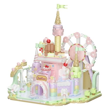 WEKKI 516802 non  THIÊN ĐƯỜNG TRÁNG MIỆNG bộ đồ chơi xếp lắp ráp ghép mô hình DESSERT PARADISE 921 khối