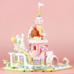 WEKKI 516802 non  THIÊN ĐƯỜNG TRÁNG MIỆNG bộ đồ chơi xếp lắp ráp ghép mô hình DESSERT PARADISE 921 khối