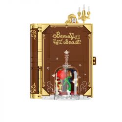 WEKKI 506181 non  ĐIỆU VALSE HOA HỒNG NGƯỜI ĐẸP VÀ QUÁI VẬT bộ đồ chơi xếp lắp ráp ghép mô hình Disney Princess BEAUTY AND THE BEAST Công Chúa 602 khối