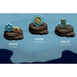 QIZHILE 90048 non  MÁY BIONIC RAY TÌM KIẾM CỨU NẠN HÀNG HẢI bộ đồ chơi xếp lắp ráp ghép mô hình Bionic Mechanics SEA RESCUE Sinh Vật Máy