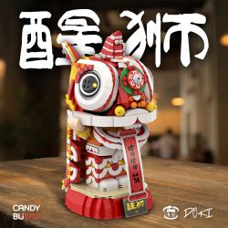 CHEESE JELLY BEANS 860966 non  MÔ HÌNH MŨ SƯ TỬ THỨC TỈNH DOKI bộ đồ chơi xếp lắp ráp ghép mô hình Collectable Minifigures Búp Bê Sưu Tầm 1400 khối