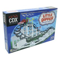 CDX 002 non  TÀU LƯỢN SIÊU TỐC BIG DIPPER SPEED bộ đồ chơi xếp lắp ráp ghép mô hình LITTLE DIPPER ROLLER COASTER 324 khối