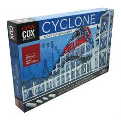 CDX 001 non  CƠN LỐC TÀU LƯỢN SIÊU TỐC bộ đồ chơi xếp lắp ráp ghép mô hình CYCLONE ROLLER COASTER 889 khối
