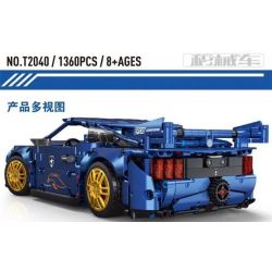 TA GAOLE T2040 2040 non  XE HƠI MUSTANG MỸ tỷ lệ 1:14 bộ đồ chơi xếp lắp ráp ghép mô hình  TECHNOLOGY SUPER RACING Kỹ Thuật Công Nghệ Cao Mô Hình Phương Tiện 1360 khối