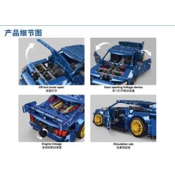 TA GAOLE T2040 2040 non  XE HƠI MUSTANG MỸ tỷ lệ 1:14 bộ đồ chơi xếp lắp ráp ghép mô hình  TECHNOLOGY SUPER RACING Kỹ Thuật Công Nghệ Cao Mô Hình Phương Tiện 1360 khối