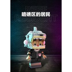 CHEESE JELLY BEANS 860936 non  MŨI CÁ MẬP bộ đồ chơi xếp lắp ráp ghép mô hình 1000 khối